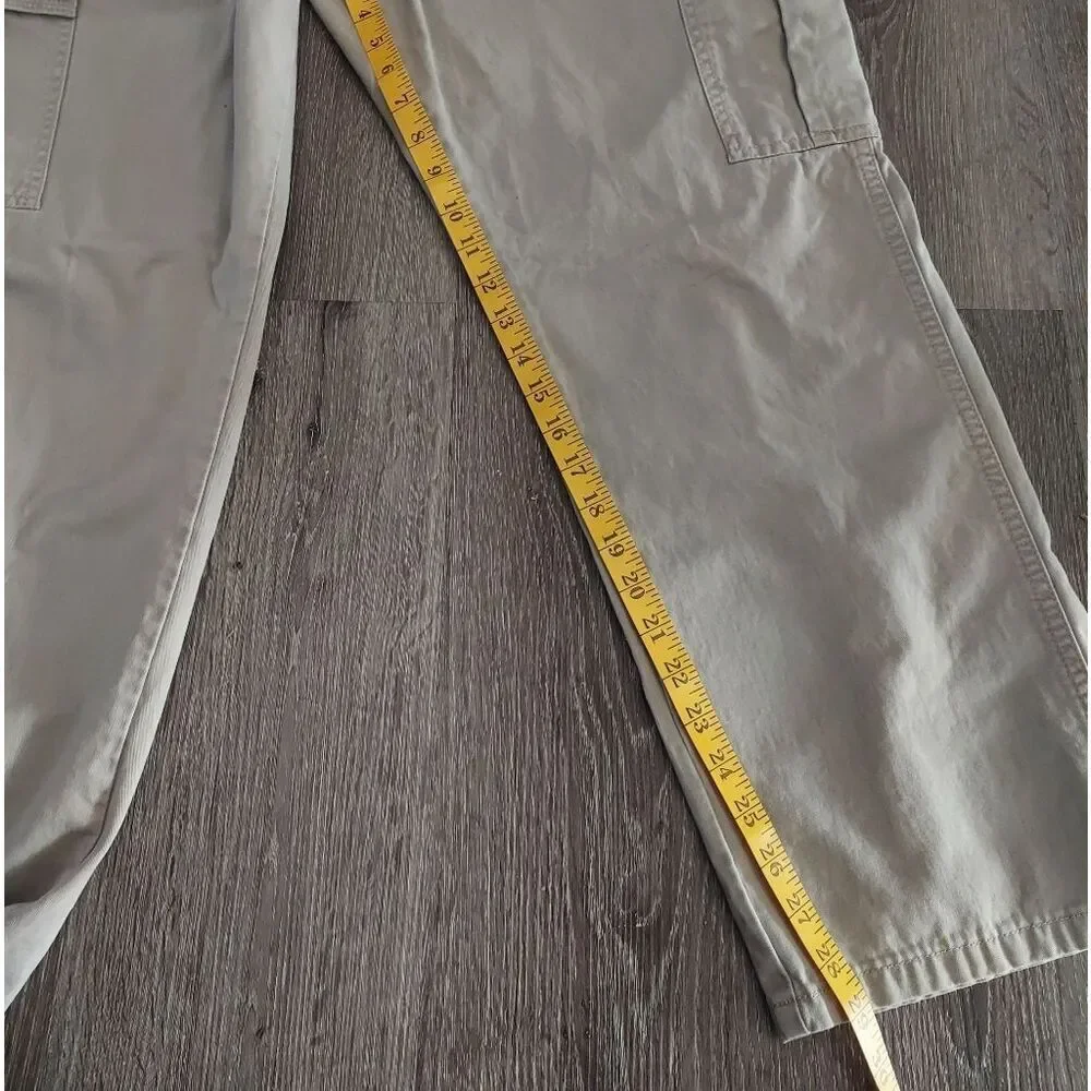 Wrangler Cargo Pants Men's 34x30 Workwear Pant Beige Straight leg baggy
